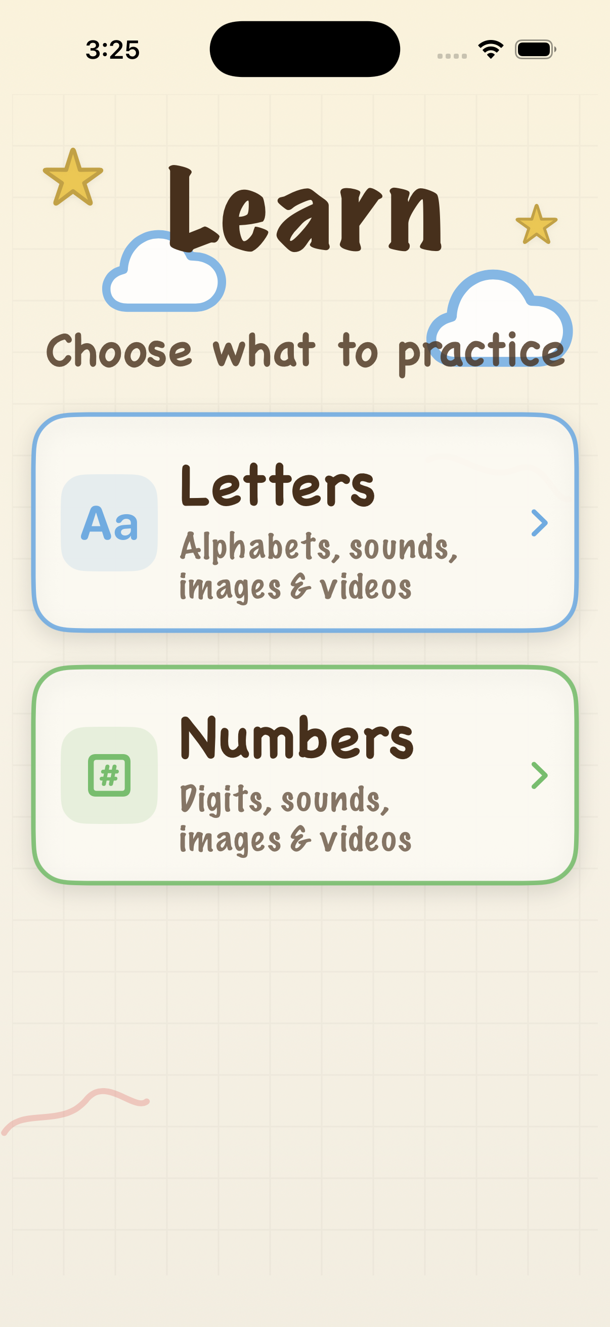 home page